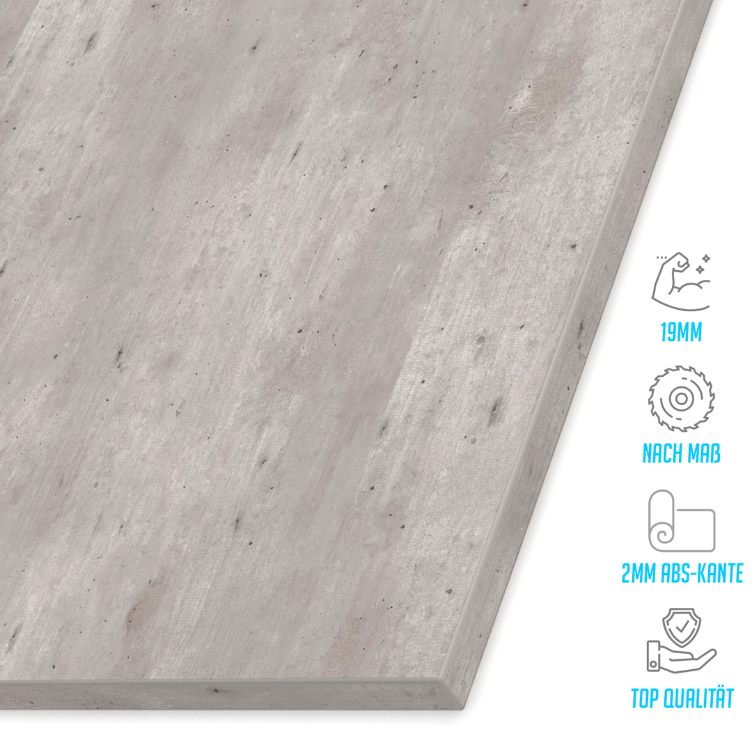 Küchenfront 19mm Beton