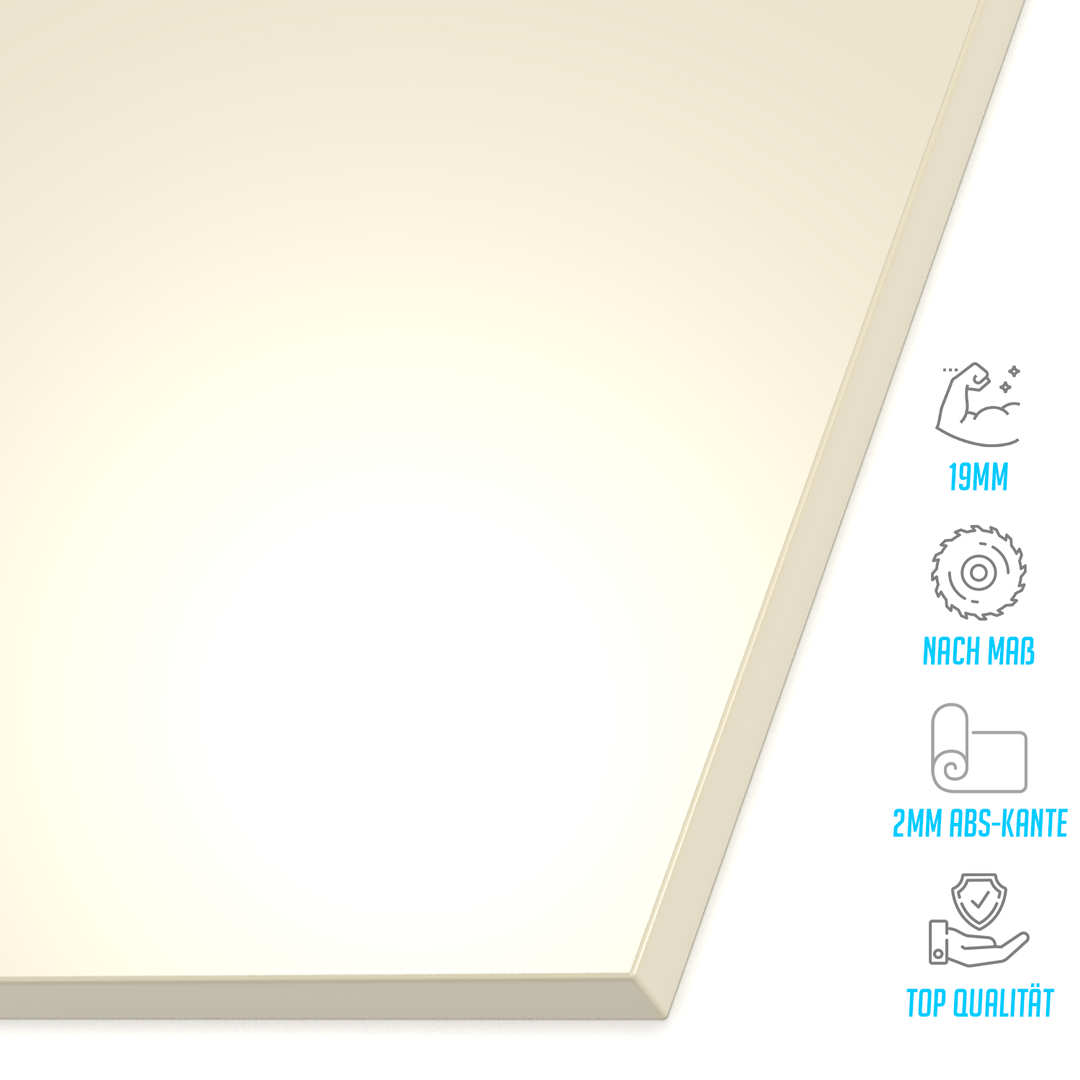 Dekorplatte 19mm Magnolia Hochglanz