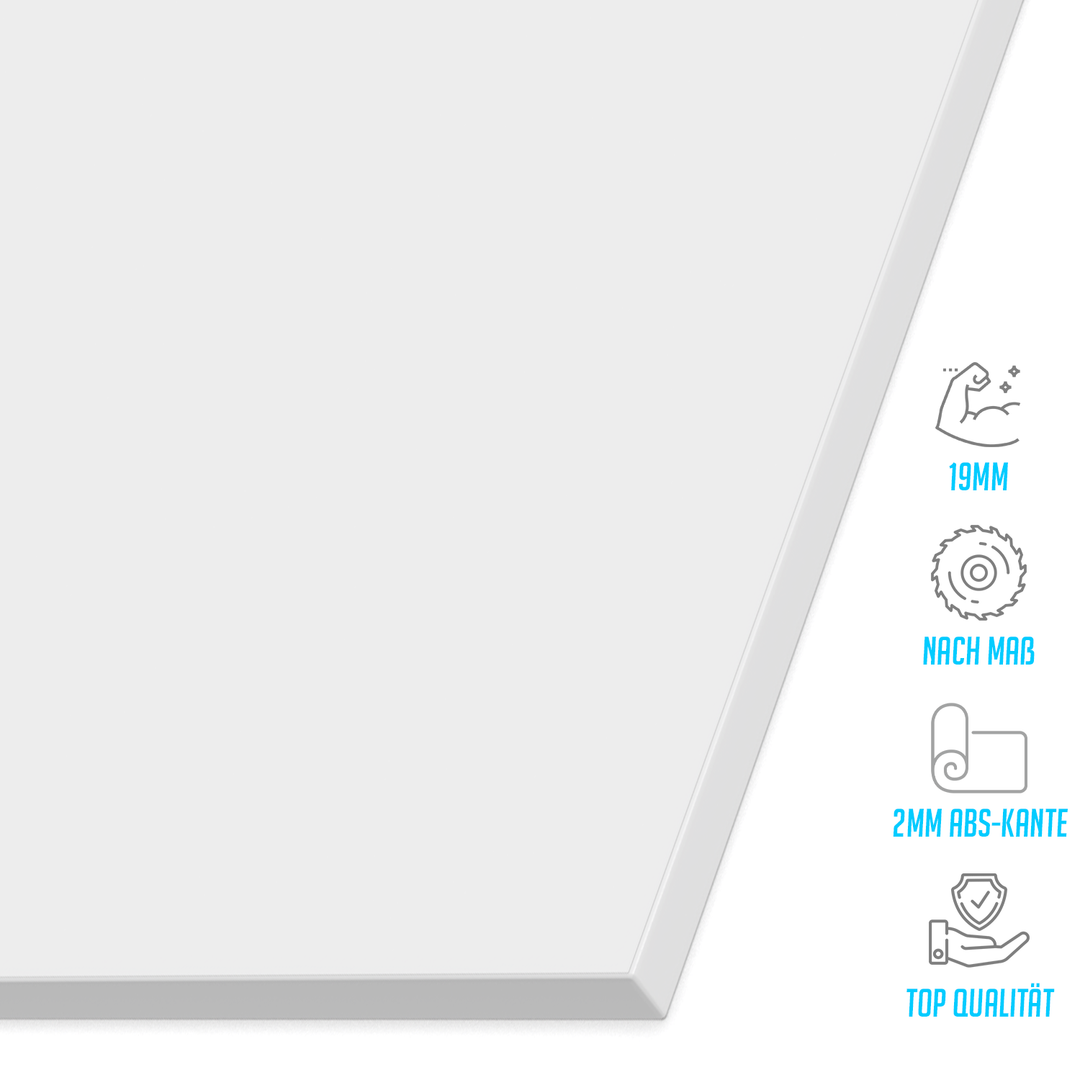 Küchenfront 19mm Weiß